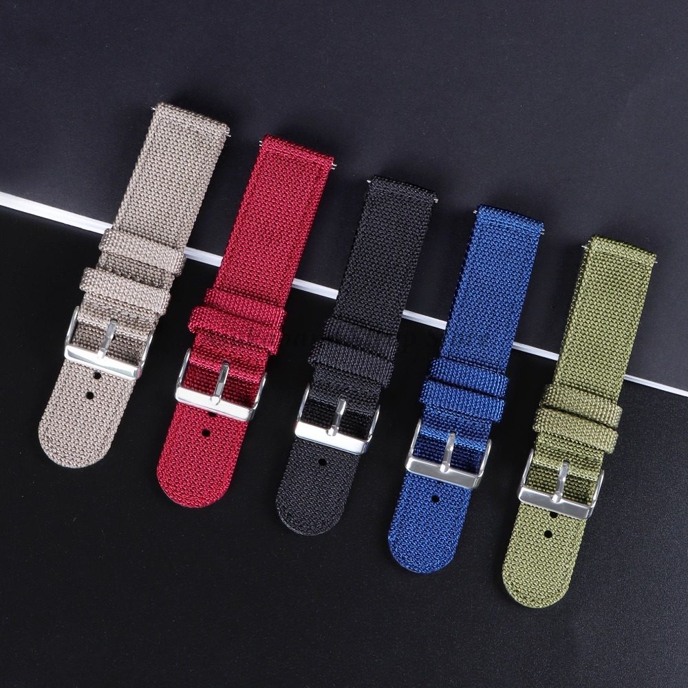 18 20 22 24mm Nylon Canvas Str - Nato Strap Nylon reseña y precio