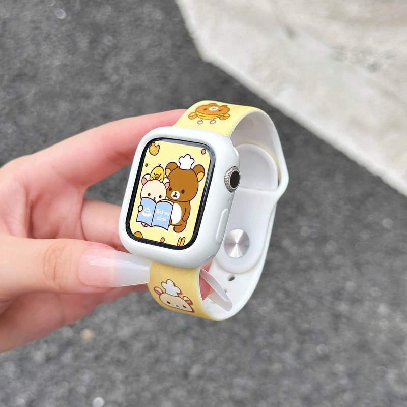 Cute Rilakkuma Print Silicone  - Silicone Band Women reseña y precio