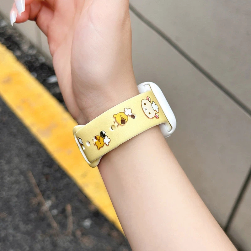 Cute Rilakkuma Print Silicone  - Silicone Band Women reseña y precio
