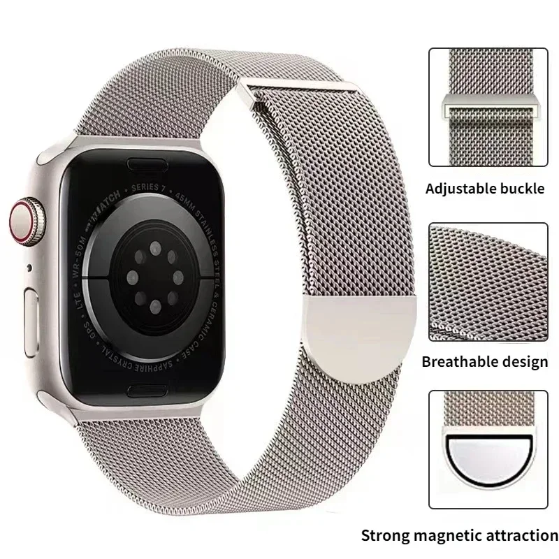 Magnetic Loop Strap For Apple  - Milanese Loop Magnetic reseña y precio