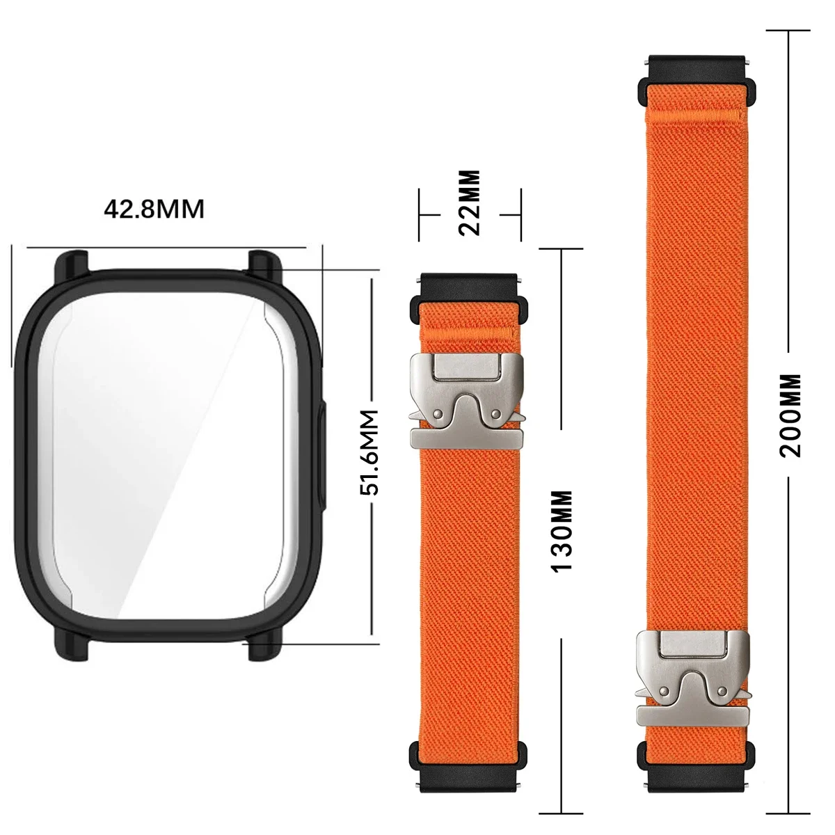 Nylon Straps+ TPU case for Red - Parachute Strap Elastic reseña y precio