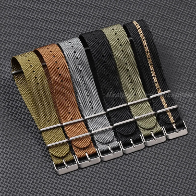 Ribbed Nylon Watch Strap 18mm  - Nato Strap Nylon reseña y precio