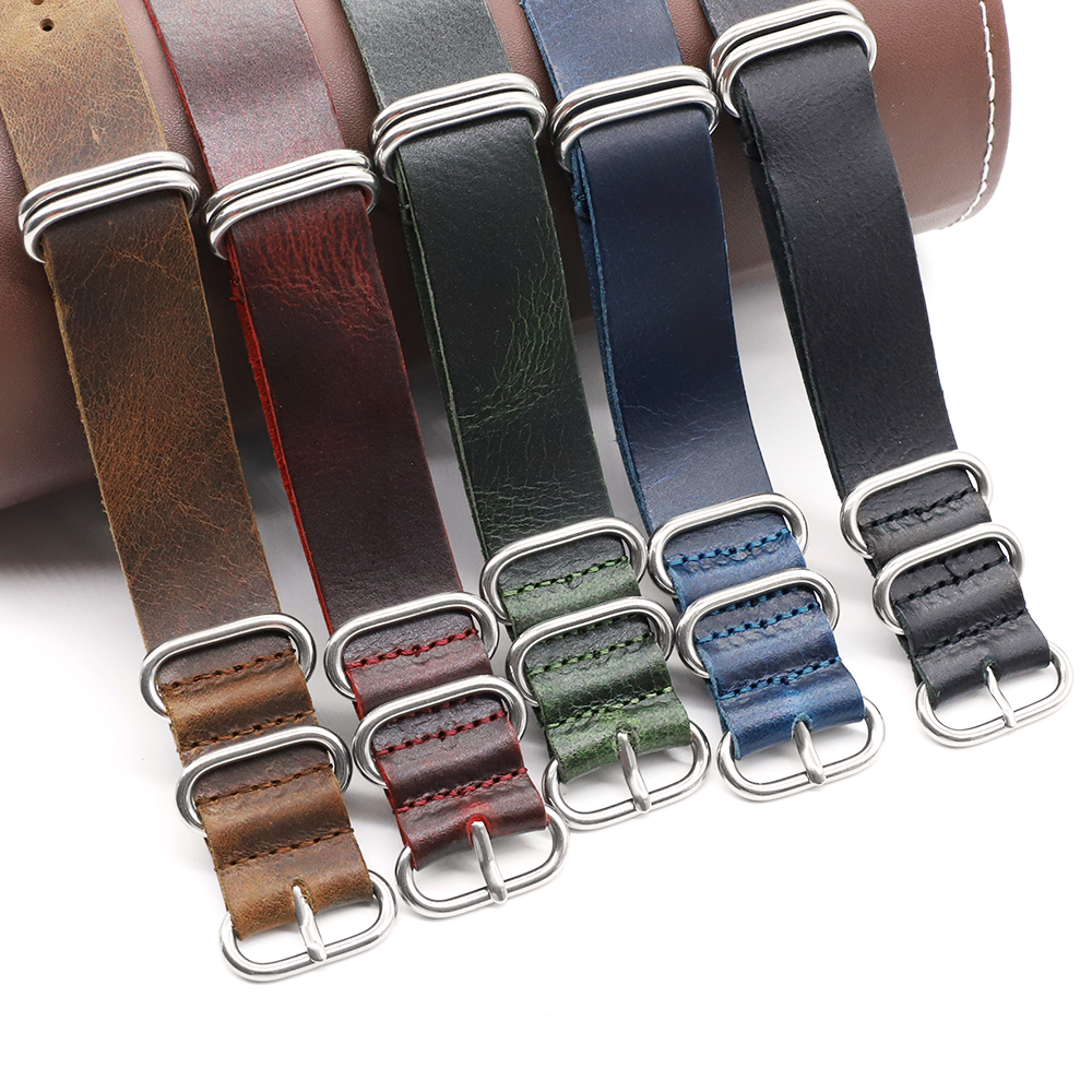 Genuine Leather Watch Band 18m - Suede Strap Watch reseña y precio