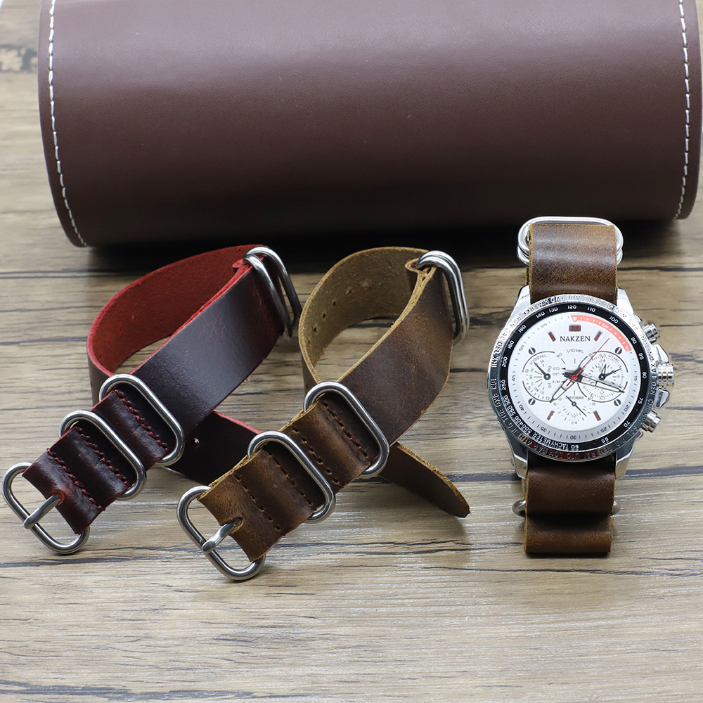 Genuine Leather Watch Band 18m - Suede Strap Watch reseña y precio