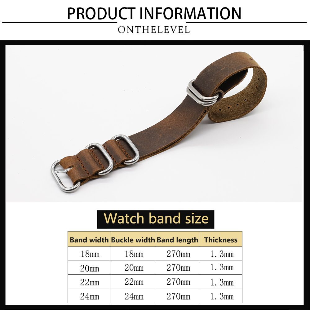 Genuine Leather Watch Band 18m - Suede Strap Watch reseña y precio