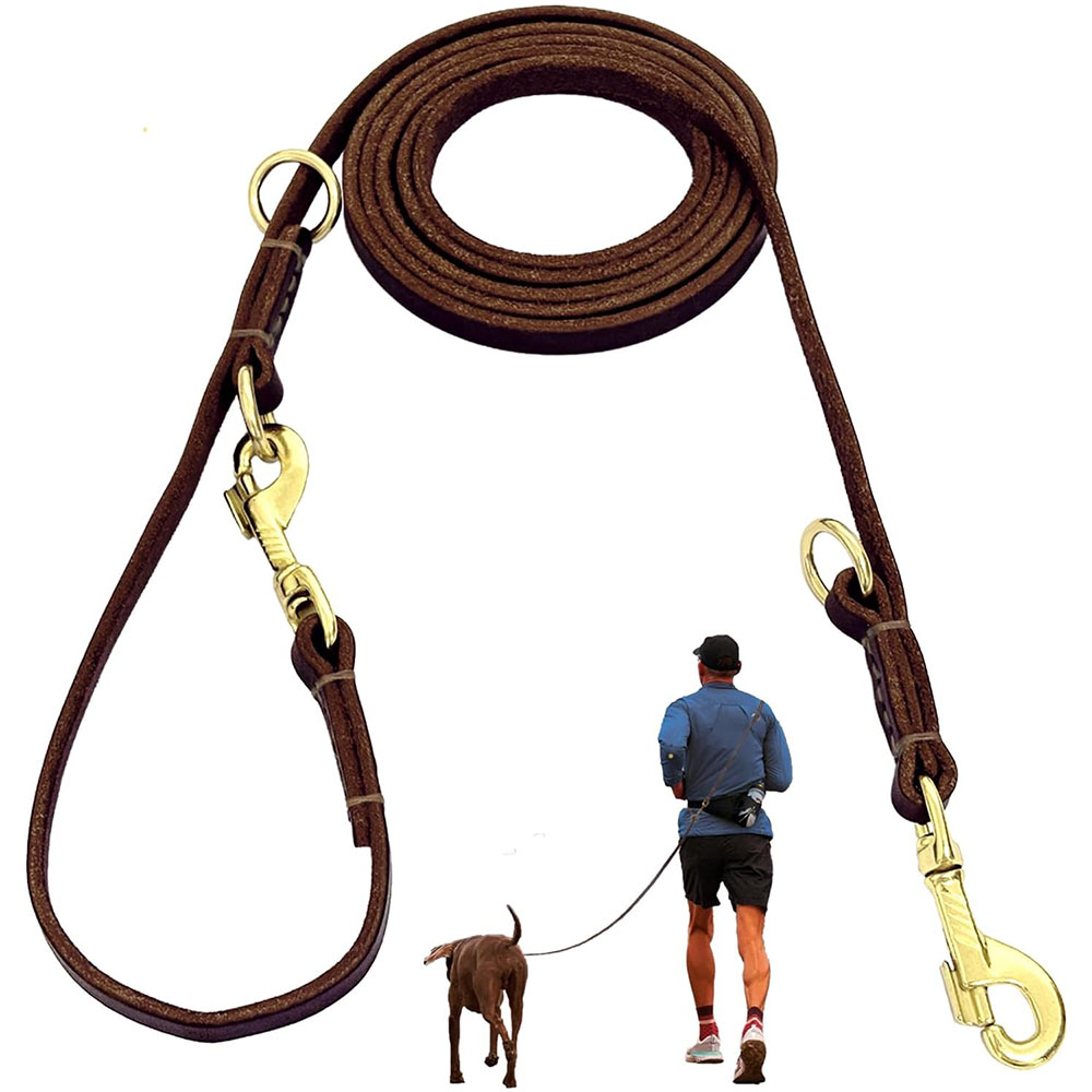 Multi Function Leather Dog Lea - Leather Strap Quick Release reseña y precio
