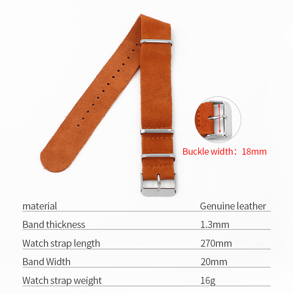 18mm 20mm 22mm Vintage Soft Su - Suede Strap Watch reseña y precio