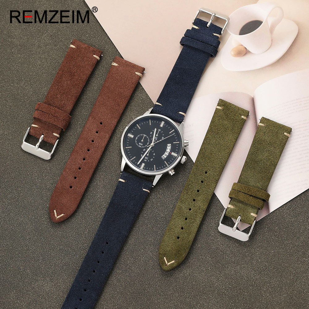 Unisex Suede Leather Watch Bel - Suede Strap Watch reseña y precio