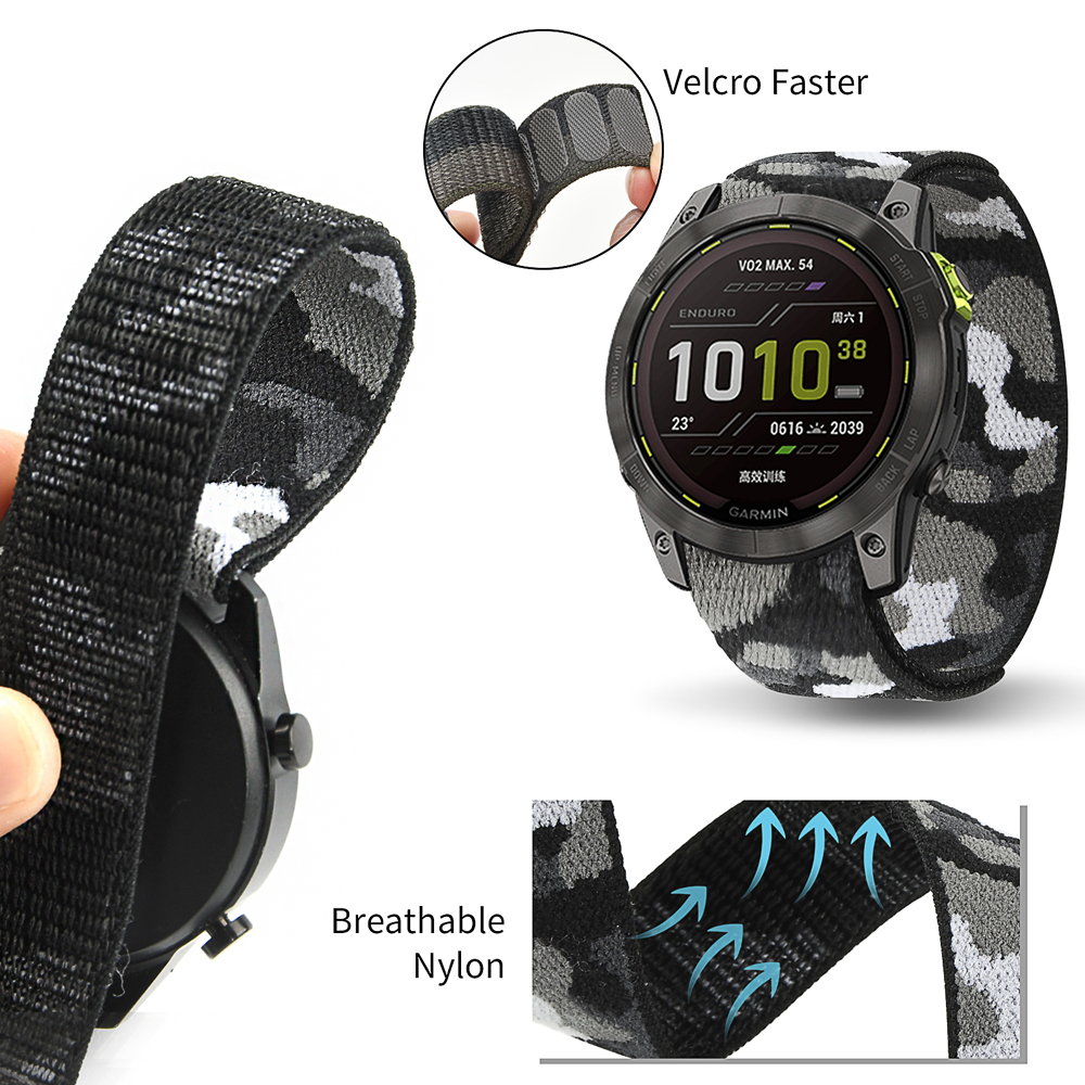 22mm 26mm Nylon QuickFit Strap - Sport Loop Velcro reseña y precio