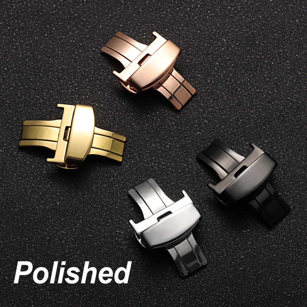 10/12/14/16/18/20/22mm Polishe - Butterfly Clasp Deployant reseña y precio