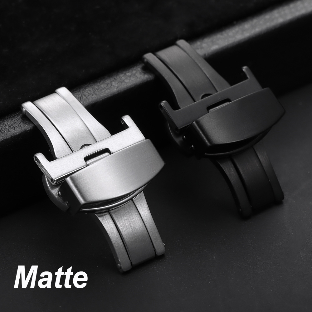 10/12/14/16/18/20/22mm Polishe - Butterfly Clasp Deployant reseña y precio