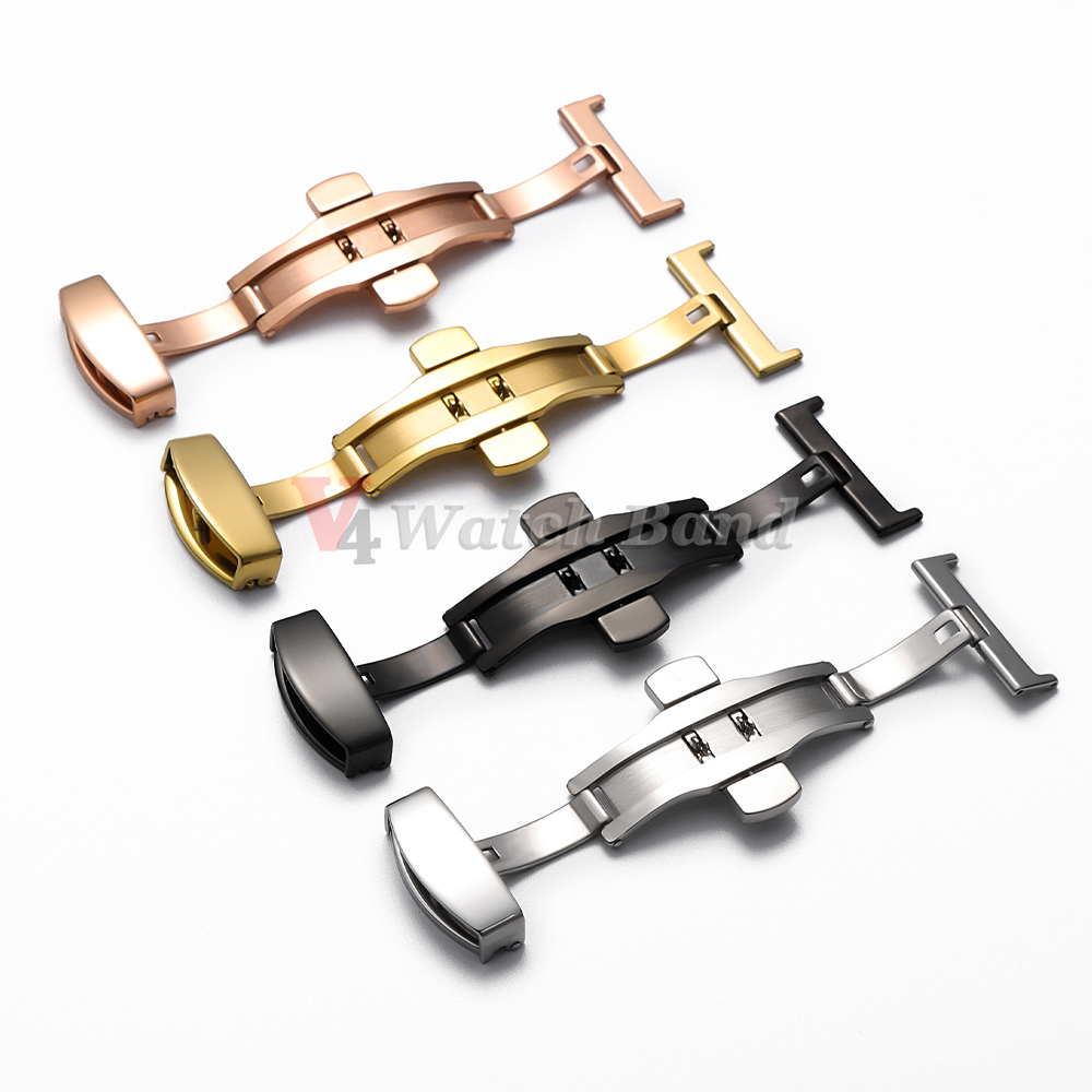 Polished Matte Double Button W - Butterfly Clasp Deployant reseña y precio