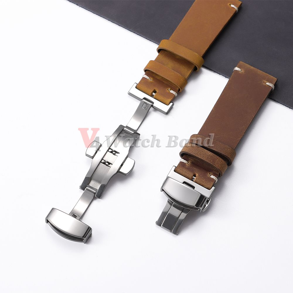 Polished Matte Double Button W - Butterfly Clasp Deployant reseña y precio