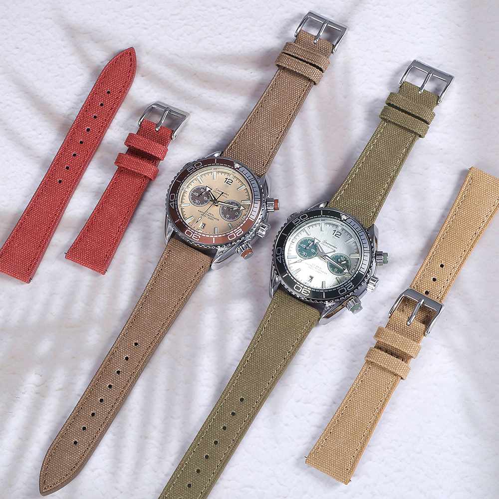 Handcrafted Slim Watch Strap 2 - Canvas Strap Watch reseña y precio