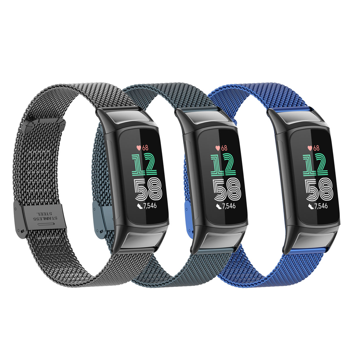Suitable for Fitbit Charge 5/6 - Mesh Strap Metal reseña y precio