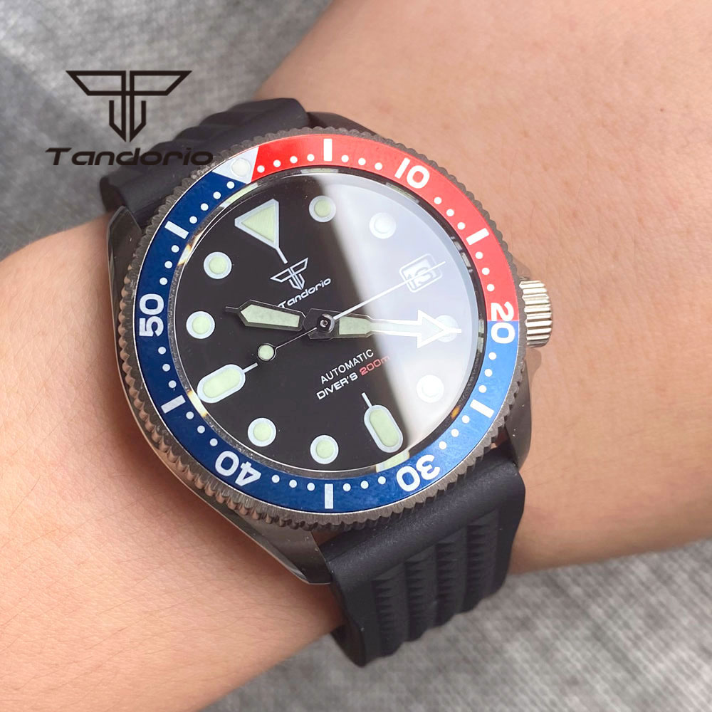 Tandorio NH35A 37mm Automatic  - Rubber Strap Diver reseña y precio