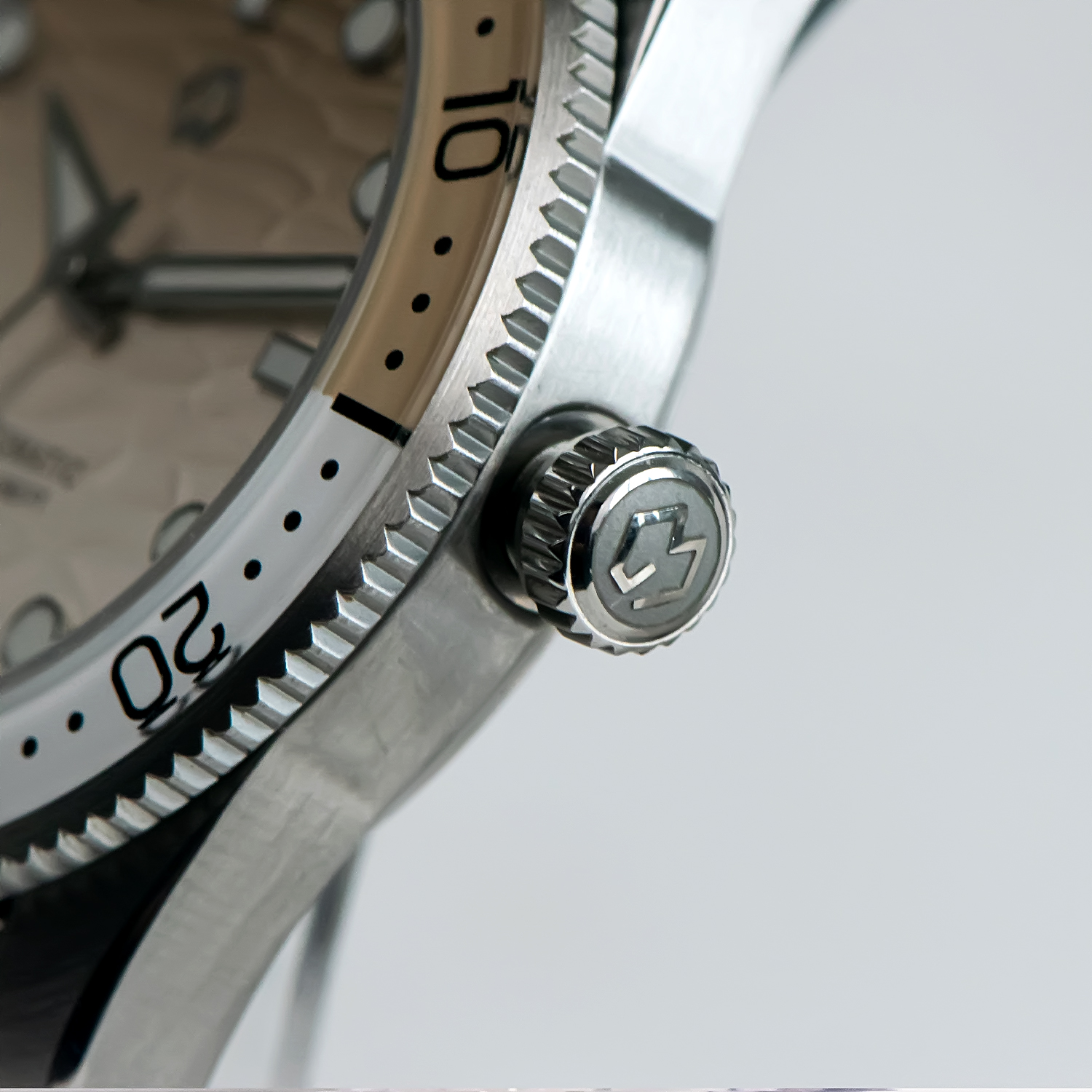 40mm Diver Watch Texture Men's - Rubber Strap Diver reseña y precio
