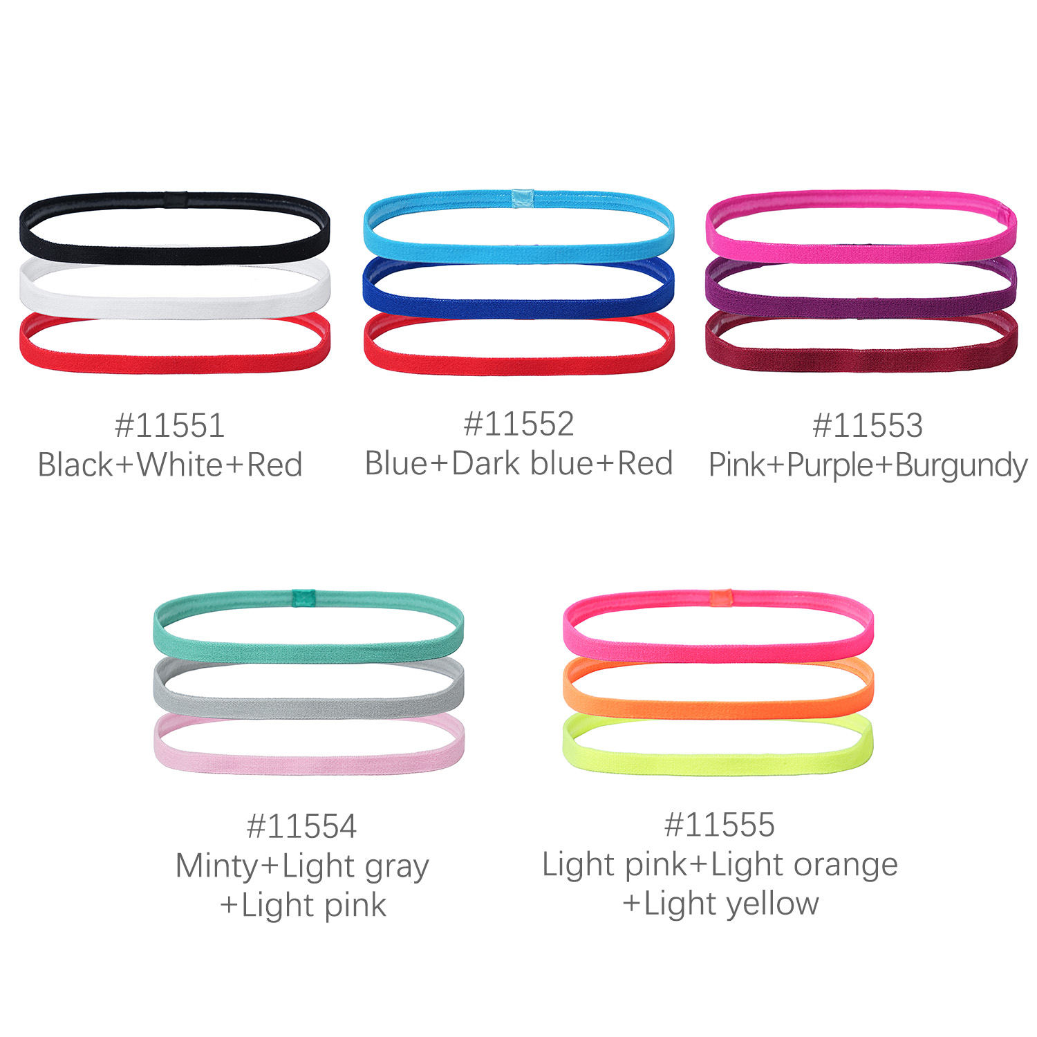 3Pcs Non-Slip Sports Hairband  - Silicone Band Women reseña y precio