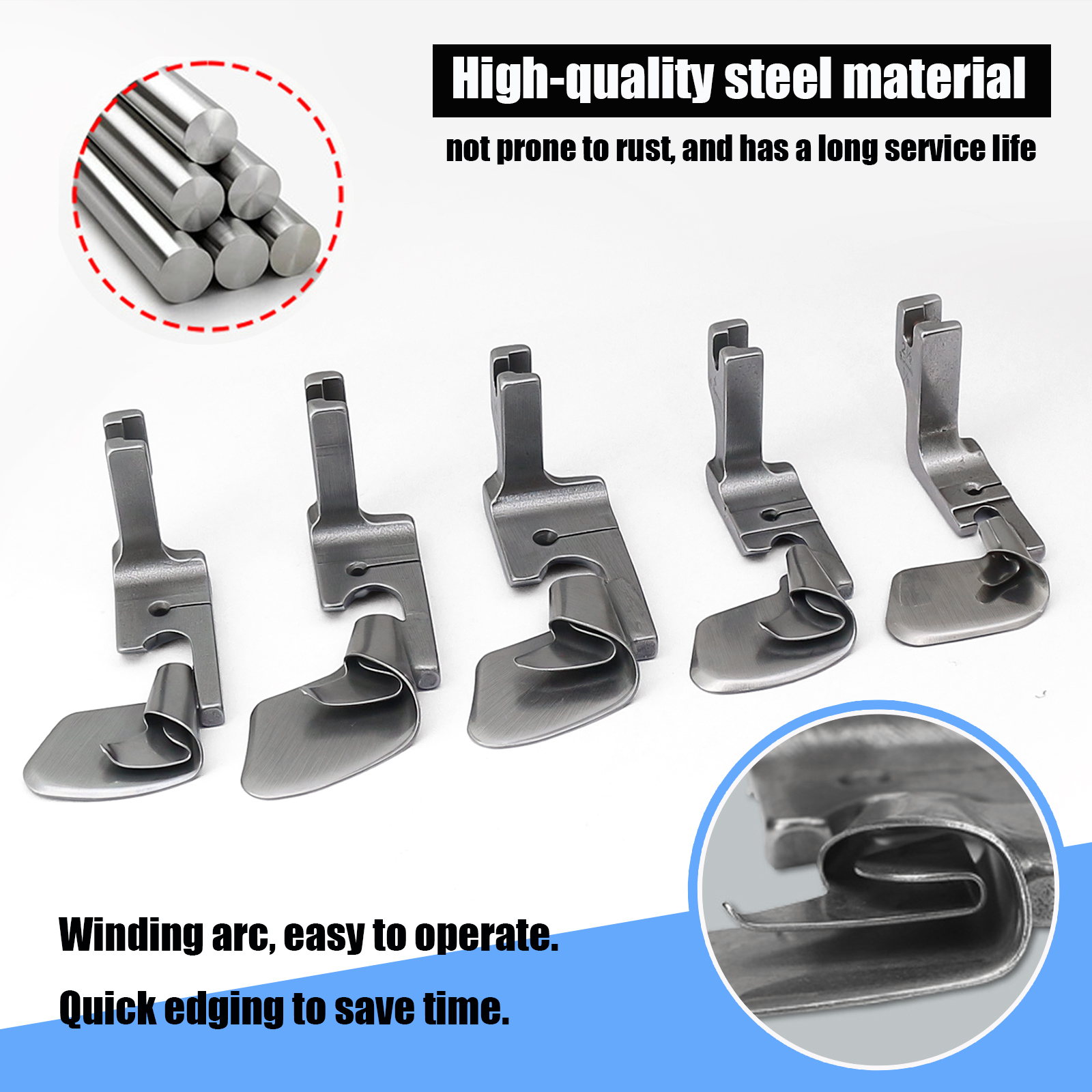 Curved Scroll Hemmer Foot 3.2- - Curved Spring Bar reseña y precio