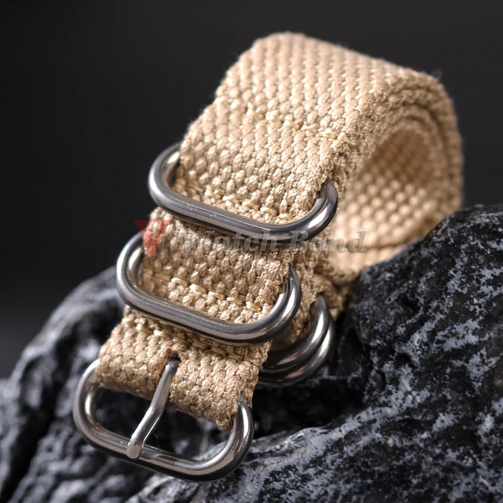 Cotton Ribbed Watch Strap 20mm - Canvas Strap Watch reseña y precio