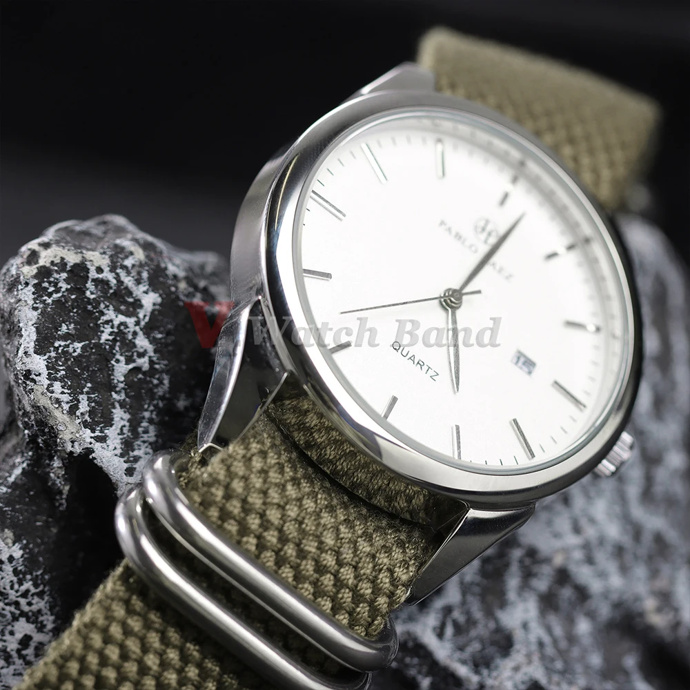 Cotton Ribbed Watch Strap 20mm - Canvas Strap Watch reseña y precio