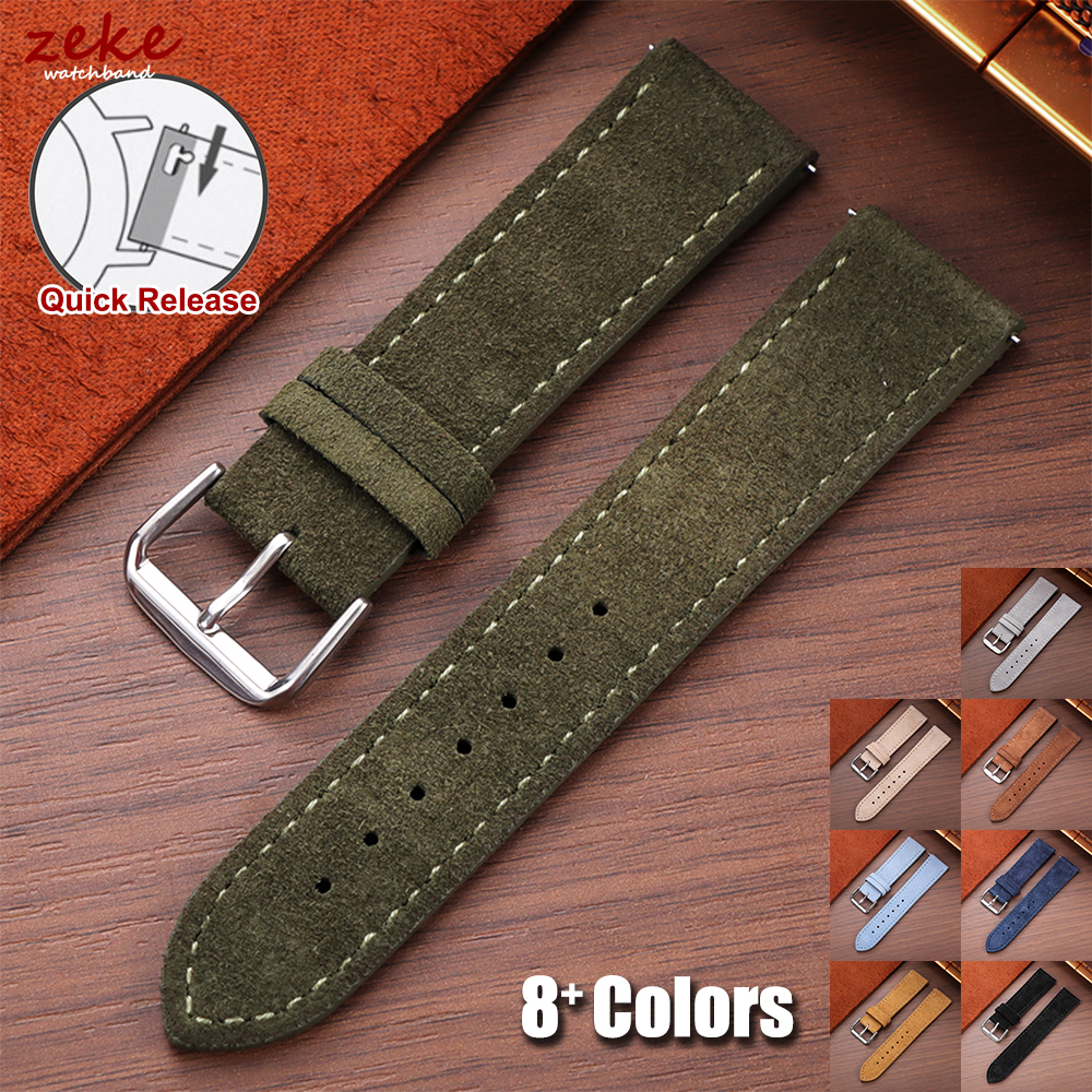 20mm Vintage Suede Cowhide Wat - Suede Strap Watch reseña y precio