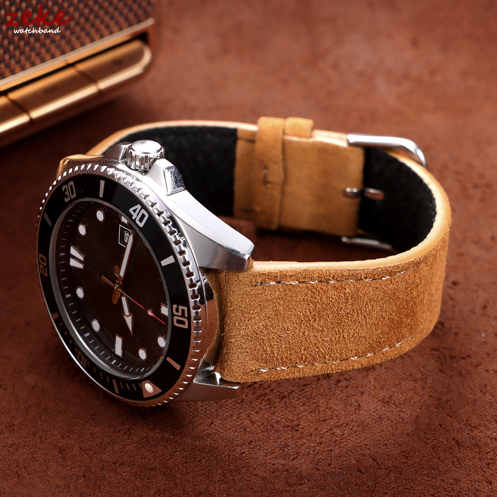 20mm Vintage Suede Cowhide Wat - Suede Strap Watch reseña y precio