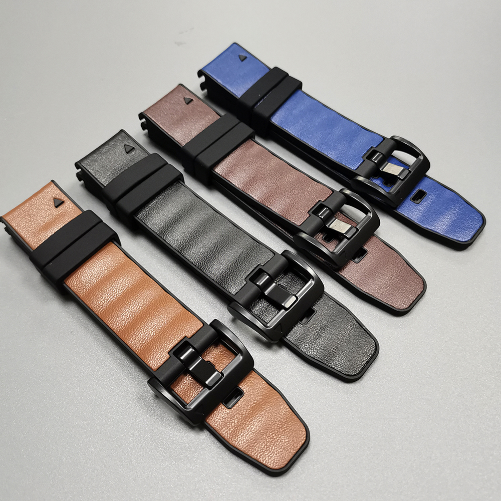 Quick Fit 22mm 26mm Leather+Si - Leather Strap Quick Release reseña y precio