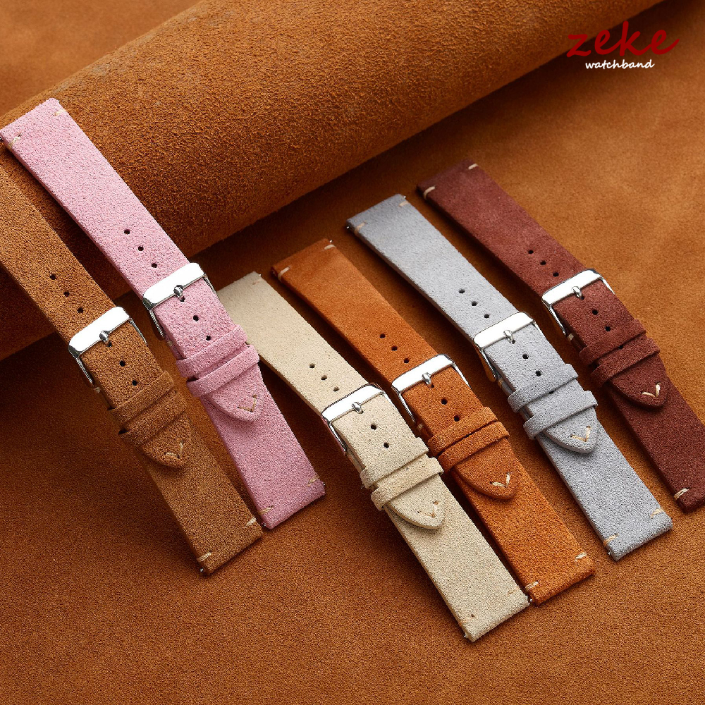 Brown Genuine Leather Watch Ba - Suede Strap Watch reseña y precio