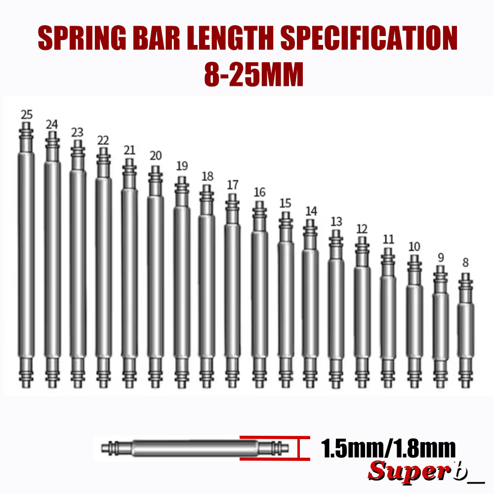 360pcs Dia 1.3mm/1.5mm/1.8mm S - Spring Bar Tool Set reseña y precio