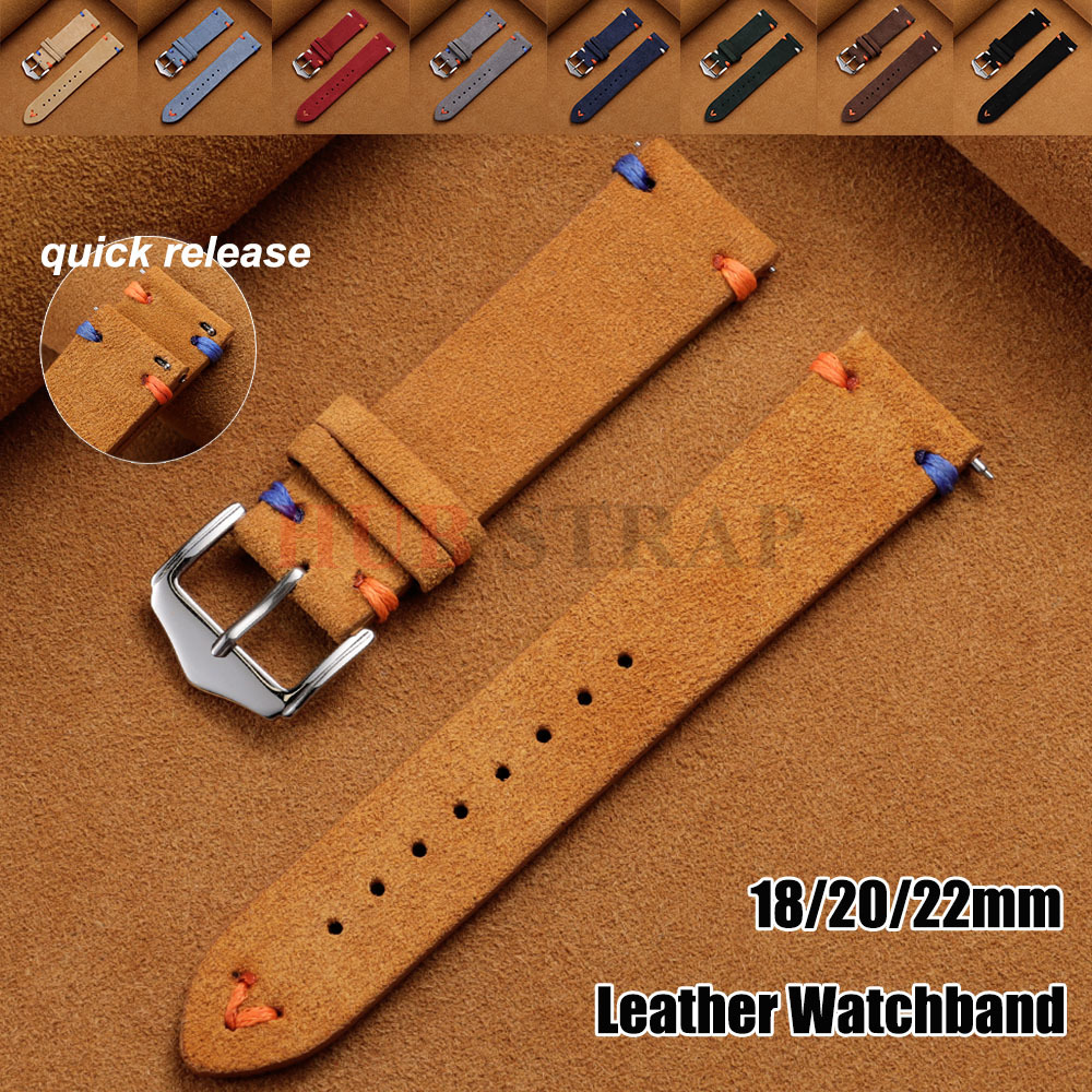 18mm 20mm 22mm Suede Leather S - Suede Strap Watch reseña y precio
