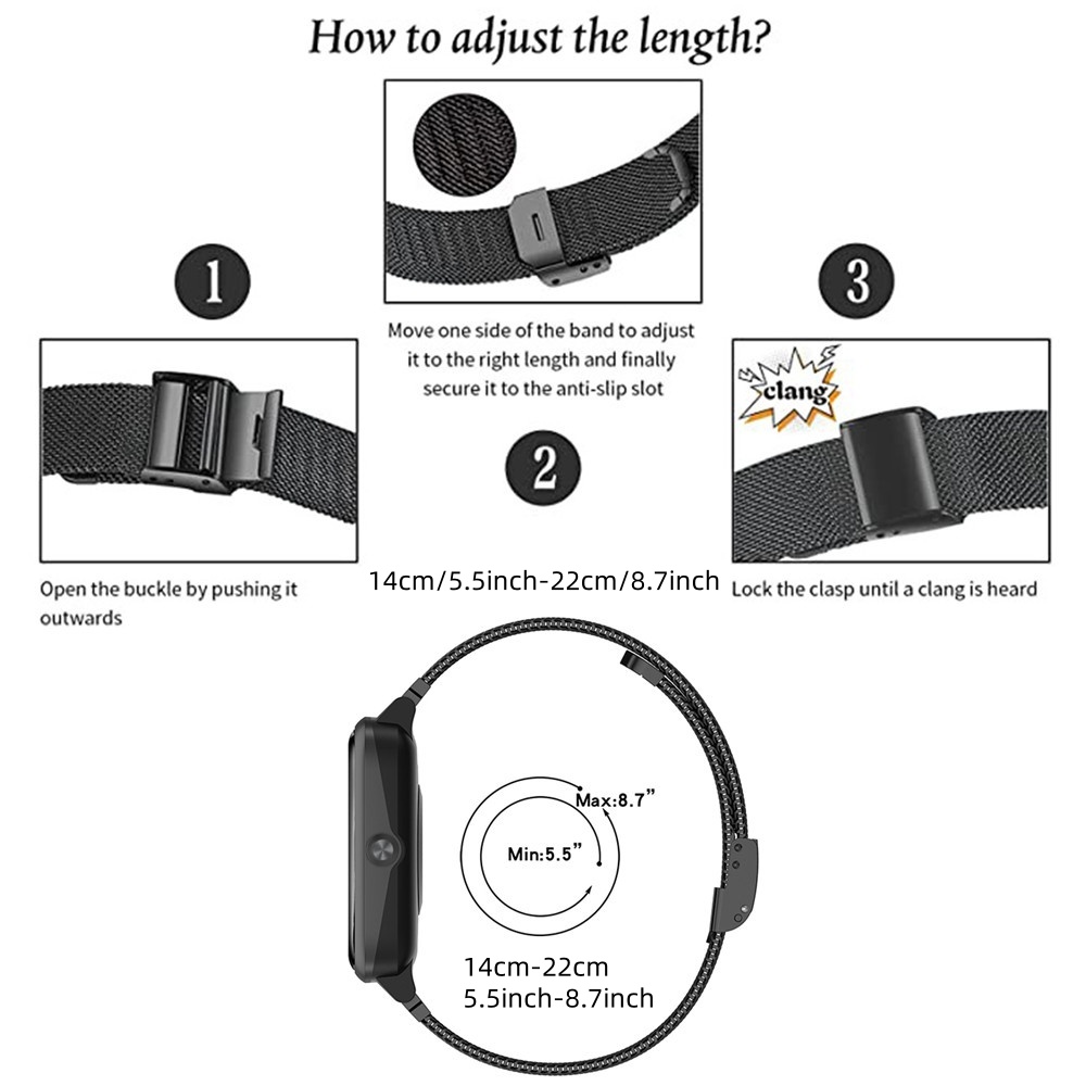 Metal Bands for Fitbit Versa 4 - Mesh Strap Metal reseña y precio