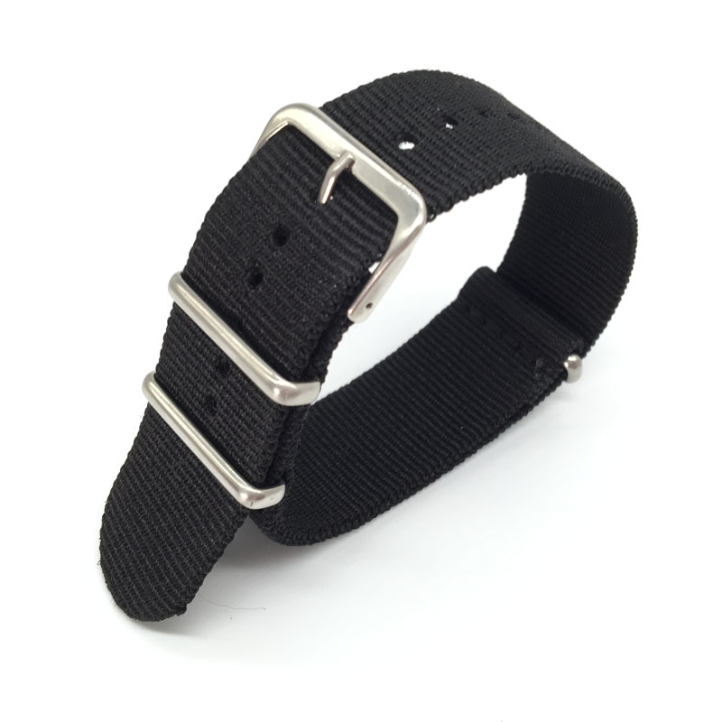 Black Nylon Strap for 16mm 18m - Nato Strap Nylon reseña y precio