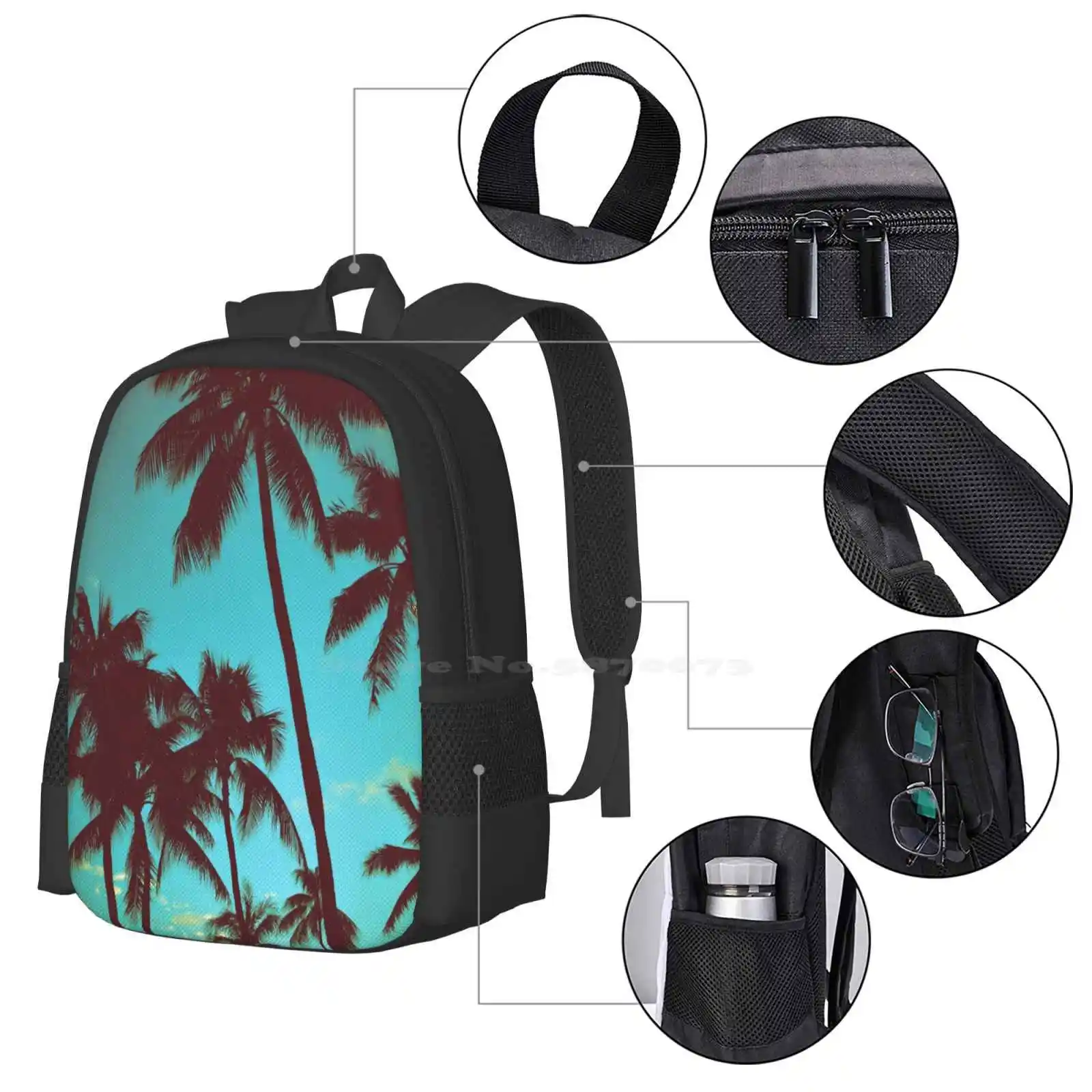 Vintage Tropical Palms Pattern - Tropic Strap Vintage reseña y precio