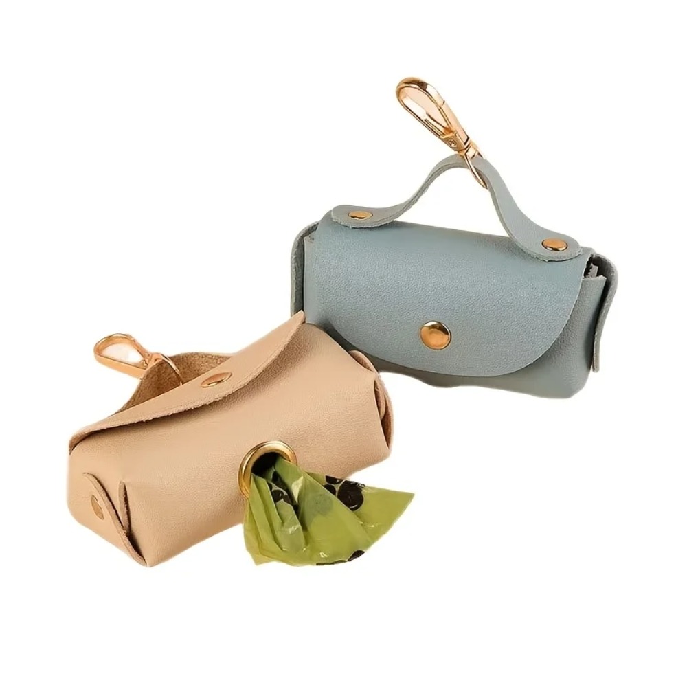 Elegant Leather Dog Poop Bag C - Leather Strap Quick Release reseña y precio