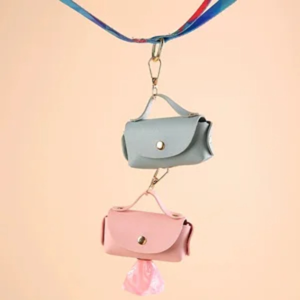 Elegant Leather Dog Poop Bag C - Leather Strap Quick Release reseña y precio