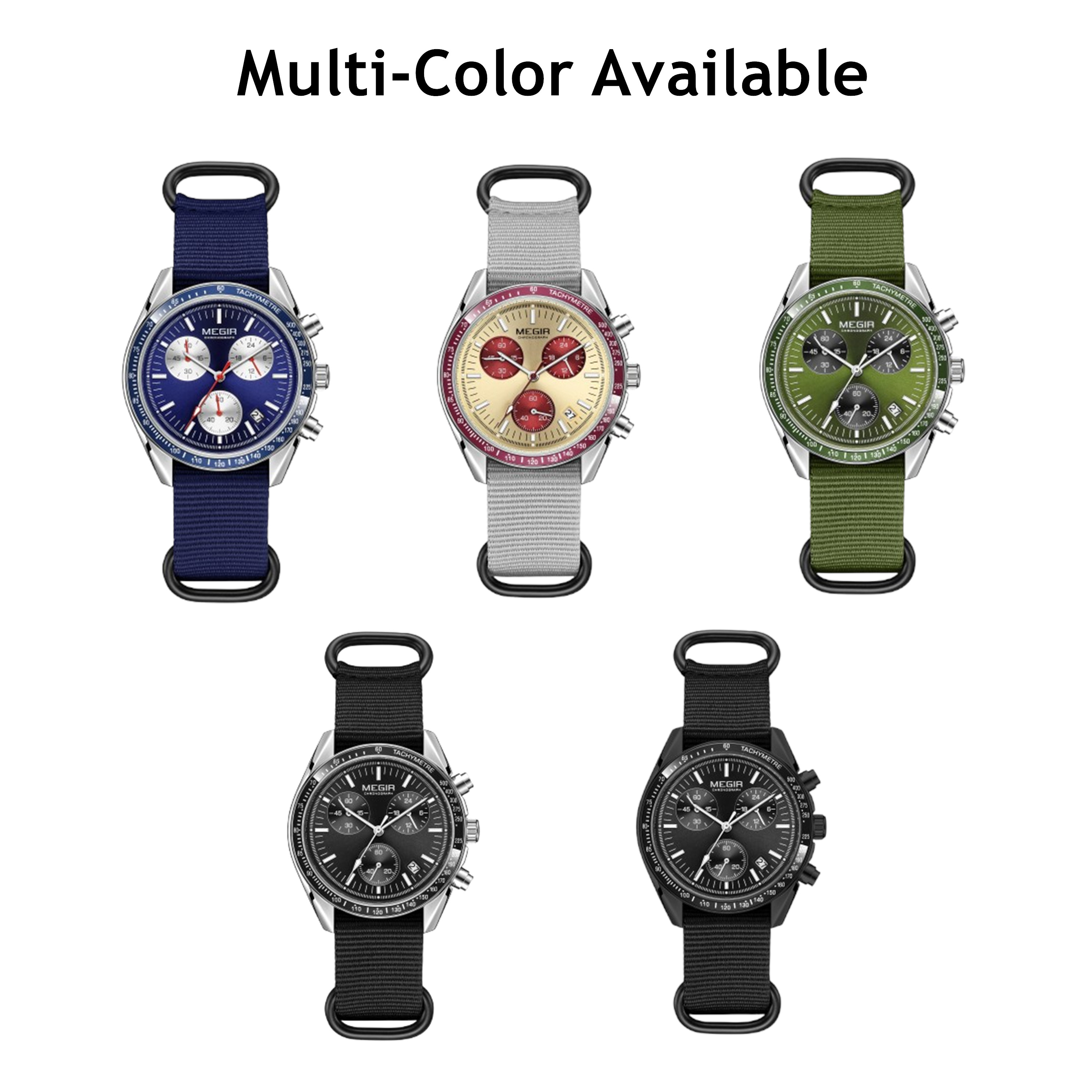MEGIR Chronograph Canvas Strap - Canvas Strap Watch reseña y precio