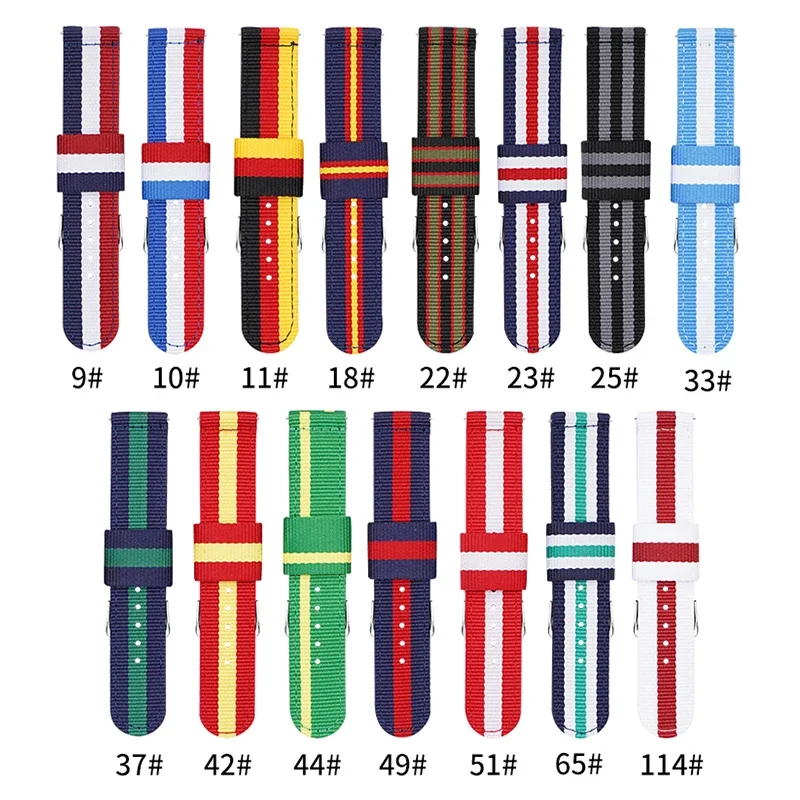 20mm 22mm Woven Nylon Strap fo - Canvas Strap Watch reseña y precio