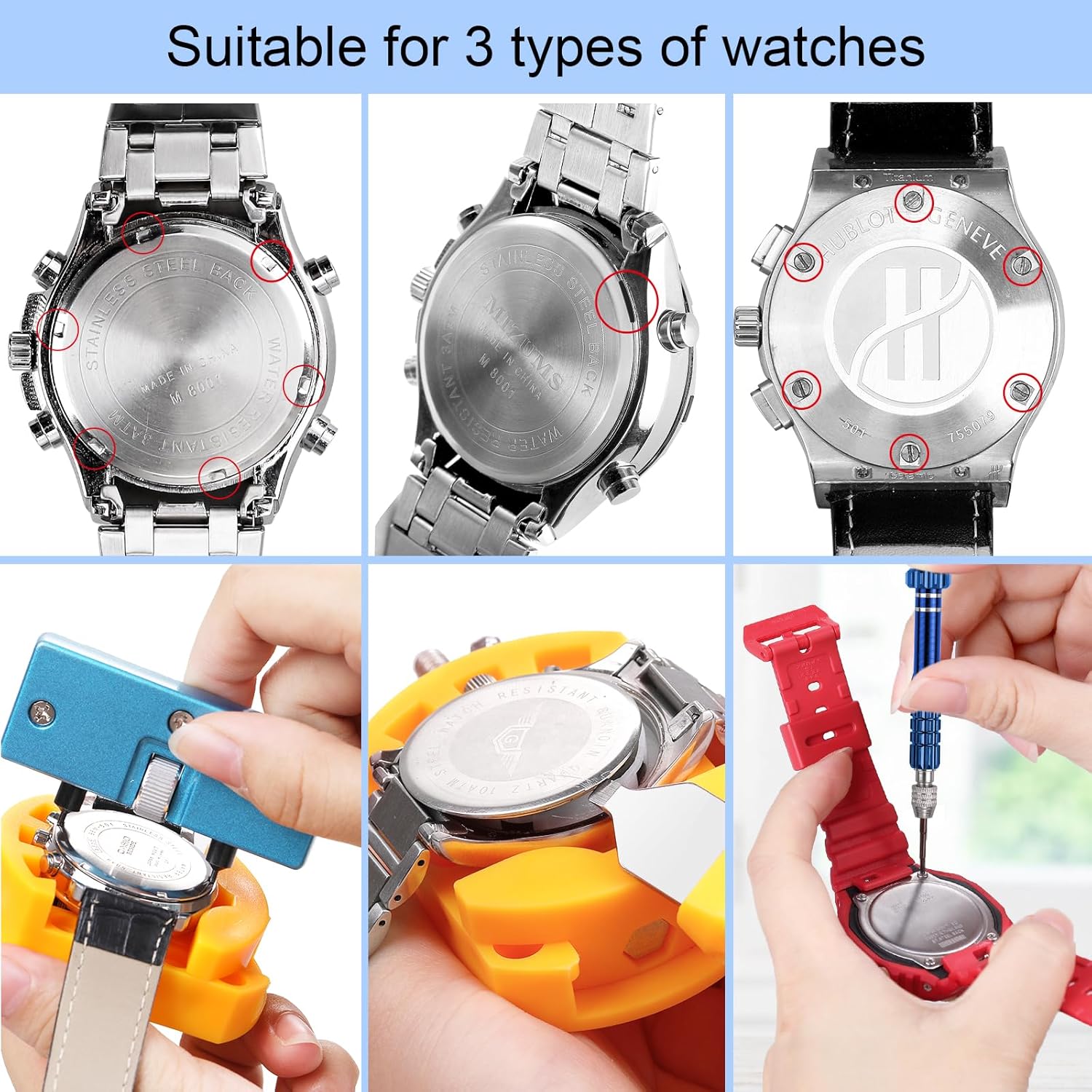 32 pcs Watch Battery Replaceme - Spring Bar Tool Set reseña y precio