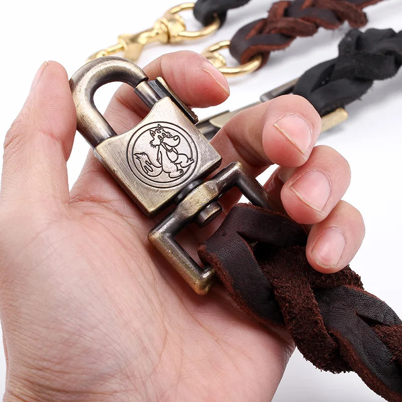 Genuine Leather Dog Leash - To - Leather Strap Quick Release reseña y precio
