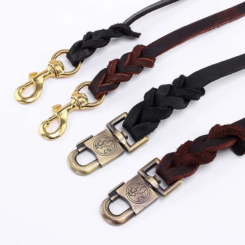 Genuine Leather Dog Leash - To - Leather Strap Quick Release reseña y precio