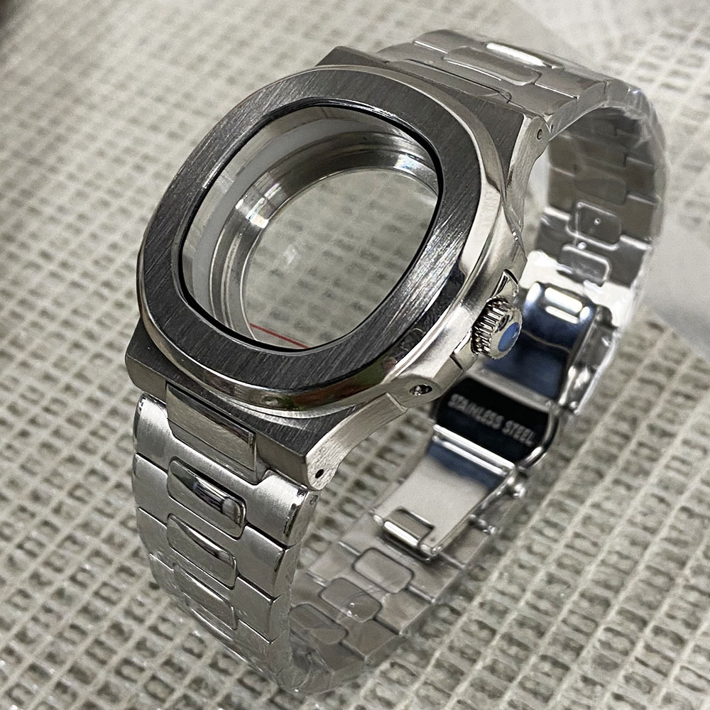 40mm Nautilus Watch Case Mod K - Butterfly Clasp Deployant reseña y precio