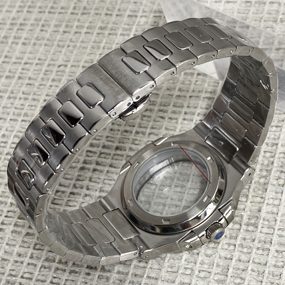 40mm Nautilus Watch Case Mod K - Butterfly Clasp Deployant reseña y precio