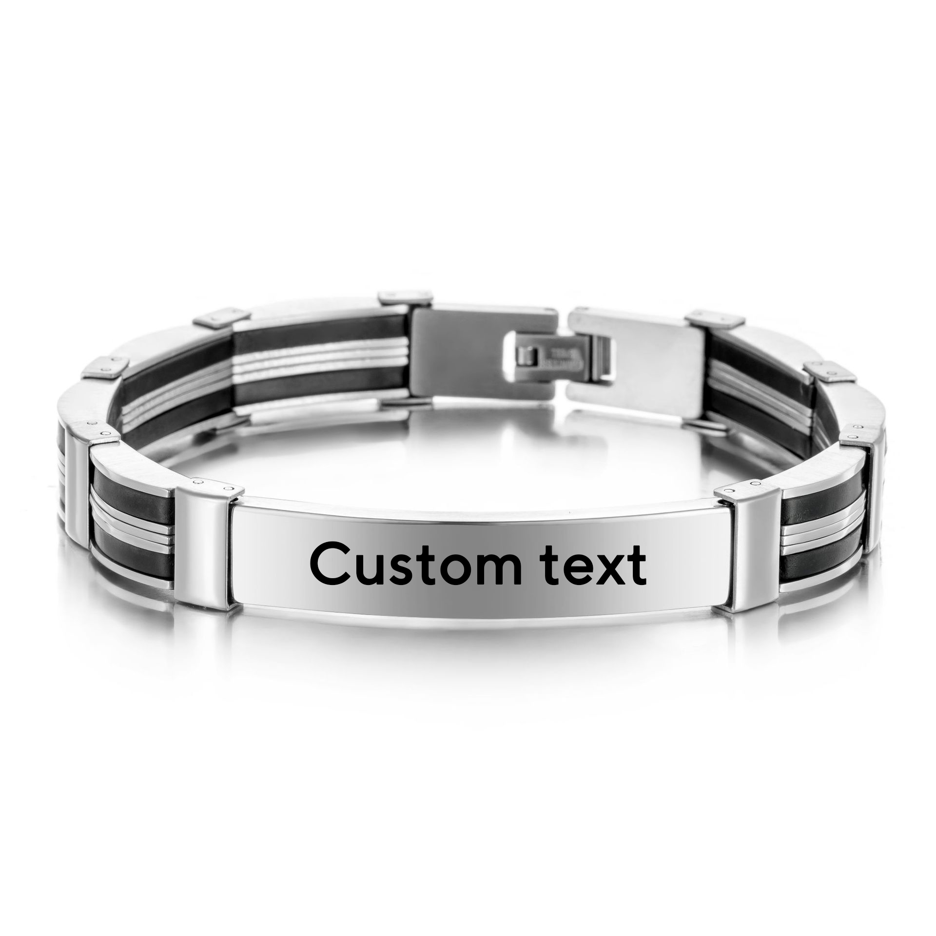 Punk Custom TEXT Name Men Stai - Silicone Band Women reseña y precio