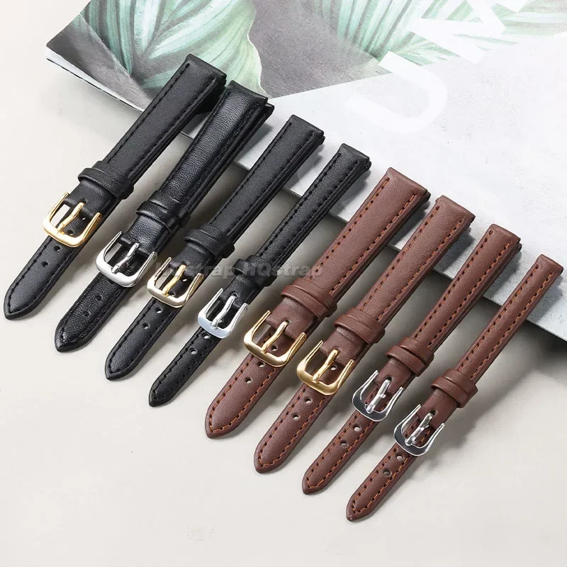 PU Leather Strap 10mm 12mm 14m - Suede Strap Watch reseña y precio