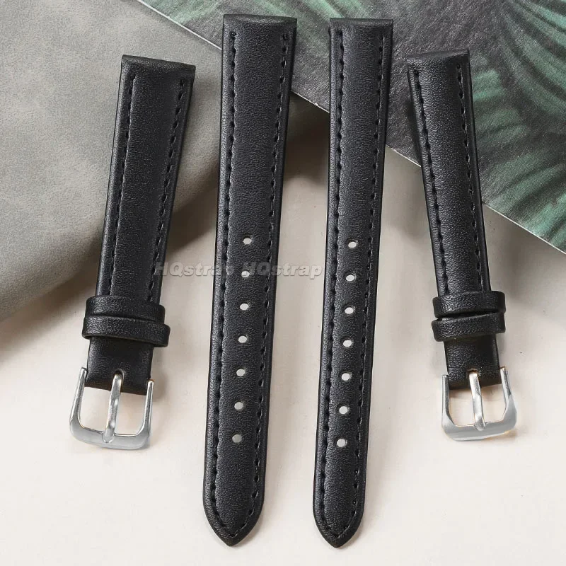 PU Leather Strap 10mm 12mm 14m - Suede Strap Watch reseña y precio
