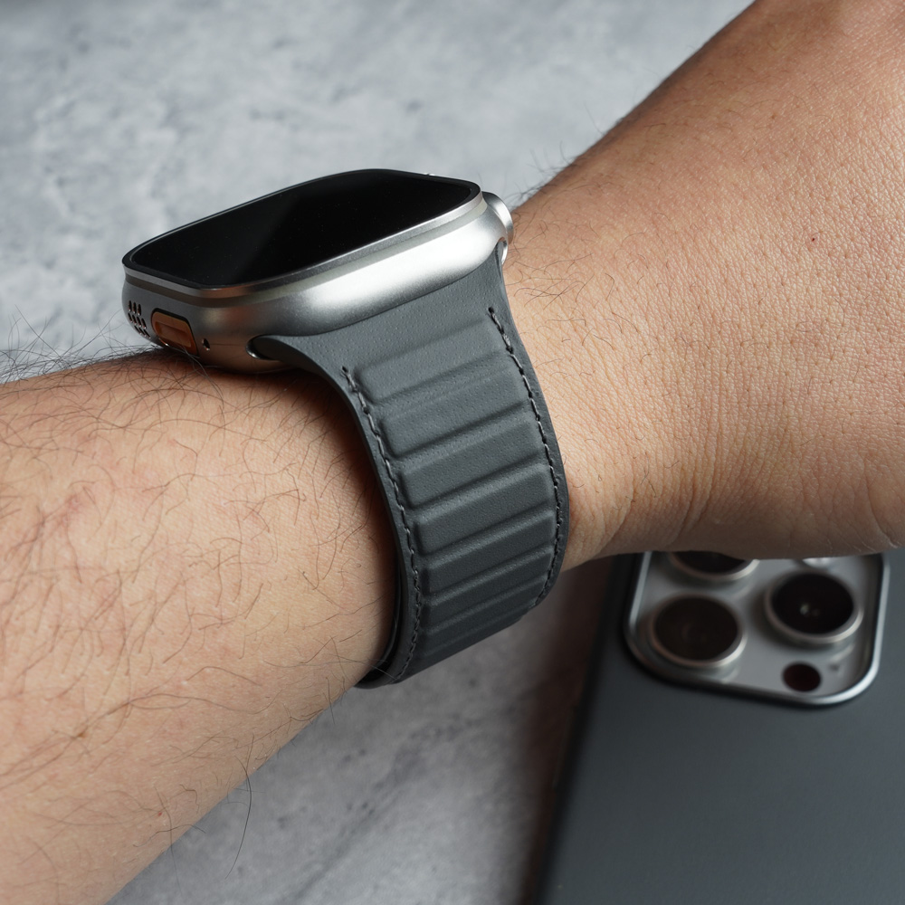 Magnetic Nappa Genuine Strap f - Suede Strap Watch reseña y precio