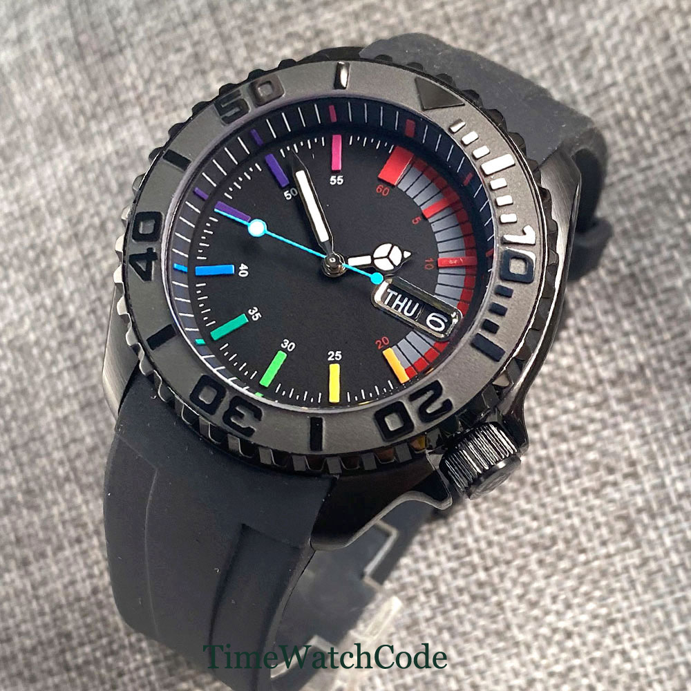 Tandorio 41mm 20ATM Diver Auto - Rubber Strap Diver reseña y precio