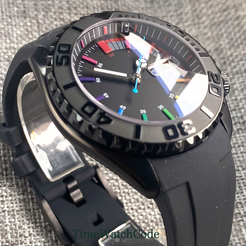 Tandorio 41mm 20ATM Diver Auto - Rubber Strap Diver reseña y precio
