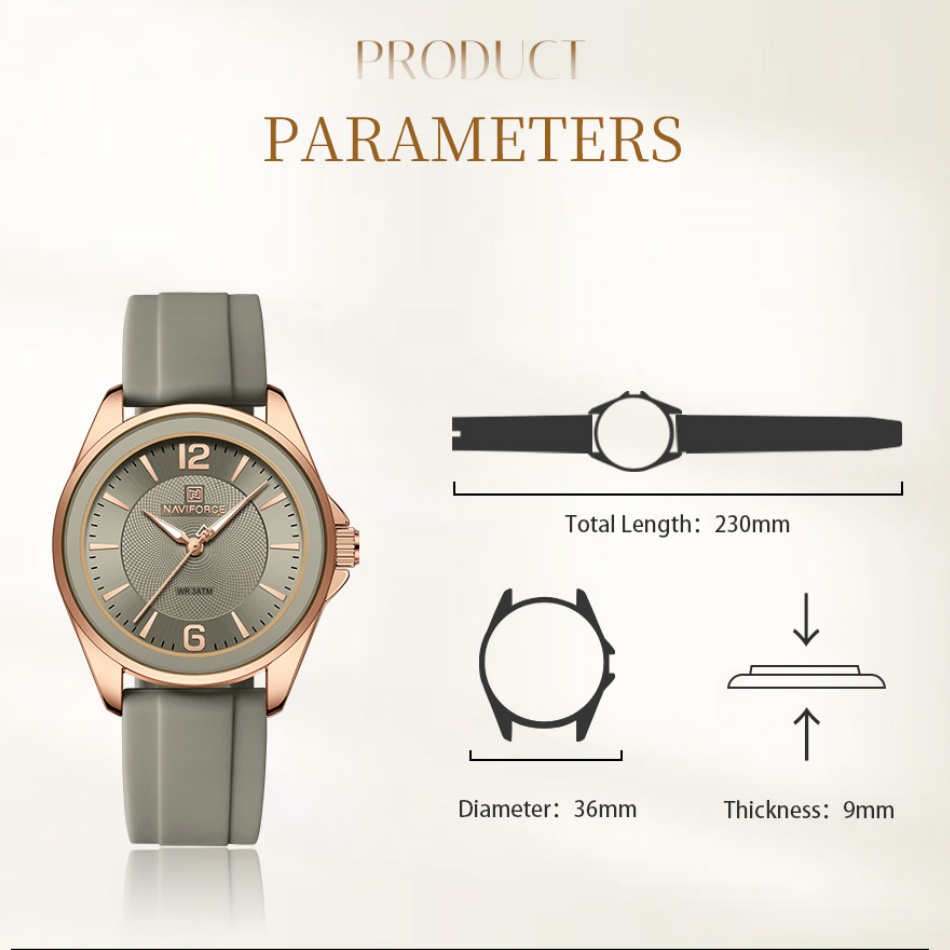 New Style NAVIFORCE Women's Wa - Silicone Band Women reseña y precio